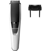 Philips Serie 3000 Regolabarba BT3206/14, Rasoio per barba bianco/Nero, Lavabile, Non richiede manutenzione (non necessita di lubrificazione), Batteria, Nero, Argento