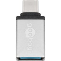 goobay 56620 adattatore per inversione del genere dei cavi USB C USB A Argento argento, USB C, USB A, Argento