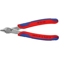 KNIPEX 78 13 125 pinza Pinze per taglio laterale, Pinze per elettronica rosso/Blu, Pinze per taglio laterale, Acciaio, Plastica, Blu/Rosso, 12,5 cm, 57 g