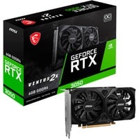 MSI VENTUS GeForce RTX 3050 2X E 6G OC NVIDIA 6 GB GDDR6, Scheda grafica GeForce RTX 3050, 6 GB, GDDR6, 96 bit, 7680 x 4320 Pixel, PCI Express x8 4.0