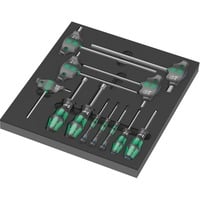 Wera Inserto in schiuma set di cacciaviti esagonali 1, 12 pezzi, Cacciavite Nero/grigio