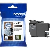 Brother LC422BK cartuccia d'inchiostro 1 pz Originale Nero Nero, 1 pz, 550 pagine, Confezione singola