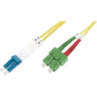 Digitus Cavo patch LWL, duplex, connettore LC (APC) > LC (PC), monomodale OS2 giallo
