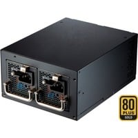FSP Twins PRO 700W alimentatore per computer 20+4 pin ATX PS/2 Nero, Alimentatore PC 700 W, 100 - 240 V, 50 - 60 Hz, 10-5 A, Attivo, 130 W