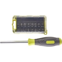 Ryobi Cacciavite RSD17PCS, con set di 17 punte, Set di bit verde/grigio