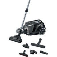 Bosch Serie 6 BGC41XSIL aspirapolvere a traino 2,4 L A cilindro Secco 700 W Senza sacchetto Nero, 700 W, A cilindro, Secco, Senza sacchetto, 2,4 L, Filtro per allergia