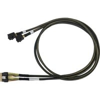 HighPoint SFF-8654 > 2x SFF-8643 cavo NVMe 8654-8643-210 Nero