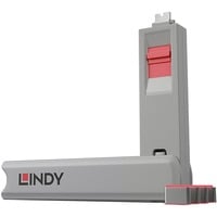Lindy 40425 clip sicura Bloccaporte + chiave USB tipo-C Rosa 5 pz, Castello Bloccaporte + chiave, USB tipo-C, Rosa, 5 pz, 10 g