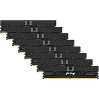 Kingston FURY FURY 128GB 6000MT/s DDR5 ECC Reg CL32 DIMM (Kit da 8) Renegade Pro EXPO, Memoria Nero, 128 GB, 8 x 16 GB, DDR5, 288-pin DIMM, Nero