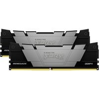 Kingston FURY FURY 64GB 3200MT/s DDR4 CL16 DIMM (Kit da 2) Renegade Black, Memoria Nero/Argento, 64 GB, 2 x 32 GB, DDR4, 288-pin DIMM