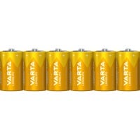 VARTA Longlife Extra D, 6x Batteria monouso Alcalino 6x, Batteria monouso, D, Alcalino, 1,5 V, 6 pz, Blu, Giallo
