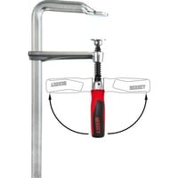 BESSEY Morsetto a vite in acciaio pieno originale GZ30-12KG argento/Rosso