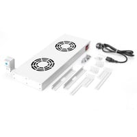 Digitus Unità di ventilazione sul soffitto per un'installazione variabile da 483 mm (19"), Modulo fan grigio, Grigio, 2 ventola(e), 276 m³/h, Turchia, 2 kg, 515 mm