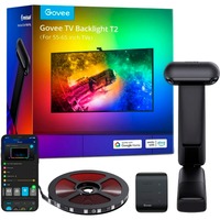 Govee Illuminazione di sfondo per TV Envisual T2, Striscia LED Striscia LED intelligente, Wi-Fi/Bluetooth, Nero, LED, Multi, 2,4 GHz