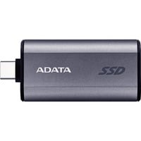 ADATA SC750 500 GB USB tipo-C 3.2 Gen 2 (3.1 Gen 2) Grigio, Disco a stato solido Nero/Titanio, 500 GB, USB tipo-C, 3.2 Gen 2 (3.1 Gen 2), 1050 MB/s, 10 Gbit/s, Grigio