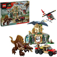 LEGO Jurassic World 76976 Missione Aerea con Spinosauro e Quetzalcoatlus, 2 Dinosauri Giocattolo e 2 Veicoli, per Bambini 8+, Giochi di costruzione 2 Dinosauri Giocattolo e 2 Veicoli, per Bambini 8+, Set da costruzione, 8 anno/i, Plastica, 984 pz, 1,77 kg