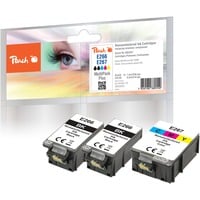 Peach PI200-778 cartuccia d'inchiostro 3 pz Compatibile Resa standard Ciano, Magenta, Giallo Resa standard, Ciano, Magenta, Giallo, 7,6 ml, 8,6 ml, 3 pz, Confezione multipla