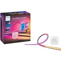 Philips Hue Play Gradient Lightstrip per PC, Striscia LED Nero/Bianco, Philips Play Gradient Lightstrip per PC, Striscia LED intelligente, Bluetooth/Zigbee, Nero, LED, Silicone, Lampadina/e non sostituibile/i
