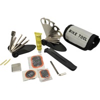 FISCHER Fahrrad Attrezzo pieghevole combinato, 33 pezzi, Set di strumenti Nero/grigio