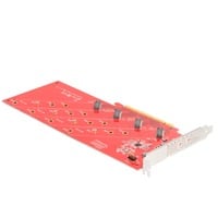 DeLOCK Scheda PCI Express x16 a 4x NVMe M.2 Key interna, Scheda di interfaccia 