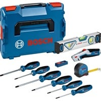 Bosch Set di cacciaviti e utensili manuali, 19 pezzi, Set pinze blu