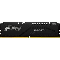 Kingston FURY FURY Beast 8GB 6000MT/s DDR5 CL30 DIMM Black EXPO, Memoria Nero, 8 GB, 1 x 8 GB, DDR5, 288-pin DIMM, Nero