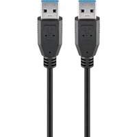 goobay TCOCUAA18U3 cavo USB 3 m USB 3.2 Gen 1 (3.1 Gen 1) USB A Nero Nero, 3 m, USB A, USB A, USB 3.2 Gen 1 (3.1 Gen 1), 5000 Mbit/s, Nero