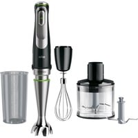 Braun MultiQuick 9 MQ 9135XI 0,6 L Frullatore ad immersione 1200 W Nero, Acciaio inox, Frullatore a immersione Nero/in acciaio inox, Frullatore ad immersione, 0,6 L, Funzione PULSE, Tritaghiaccio, 1200 W, Nero, Acciaio inox