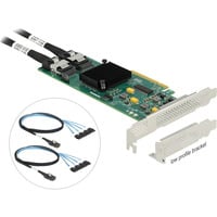 DeLOCK Scheda PCI Express x8 con 8 porte SATA e cavo di collegamento, Scheda di interfaccia 