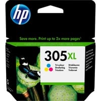 HP Cartuccia di inchiostro tricromia originale ad alta capacità 305XL Resa elevata (XL), Ciano, Magenta, Giallo, Inchiostro colorato, 5 ml, 1 pz, Confezione singola