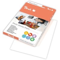 Peach 313619 (PIP100-06) A4 Bianco Lucida, Carta fotografica Lucida, 240 g/m², A4, 21x29.7 cm, 8.5x11", Bianco