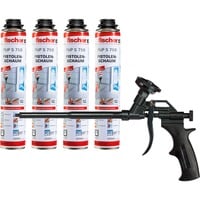 fischer Pistola per schiuma metallica PUPM 4 BLACK, pacchetto promozionale, Pistola a spruzzo Nero