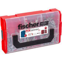 fischer FixTainer - DuoLine + vite, Tassello grigio chiaro/Rosso