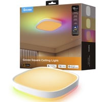Govee 30cm RGBWW + RGBIC Lampada da Soffitto Quadrata Intelligente, Luce LED 