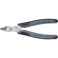 KNIPEX 78 03 140 ESD non classificato, Pinze per elettronica grigio, Side-cutting pliers, Acciaio inossidabile, Acciaio, Plastica, Nero/Grigio, 12,5 cm, 55 g