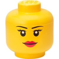 Room Copenhagen LEGO Iconic Testa Portaoggetti "Girl", Scatola di immagazzinaggio giallo