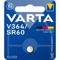 VARTA -V364 Batterie per uso domestico, Batteria Batteria monouso, SR60, Ossido d'argento (S), 1,55 V, 1 pz, 20 mAh