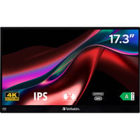 Verbatim 32239 Monitor PC 43,9 cm (17.3") 3840 x 2160 Pixel 4K Ultra HD LCD Touch screen Nero, Monitor LED Nero, 43,9 cm (17.3"), 3840 x 2160 Pixel, 4K Ultra HD, LCD, 6 ms, Nero