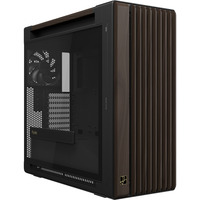 ASUS PROART PA602 WALNUT WOOD TG PWM MODERN BLACK, Chassis Tower marrone/legno, Midi Tower, PC, Nero, Legno, ATX, DTX, EATX, micro ATX, Mini-DTX, Mini-ITX, Metallo, Legno, Gaming
