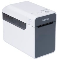 Brother TD-2135N stampante per etichette (CD) Termica diretta 300 x 300 DPI 152,4 mm/s Con cavo e senza cavo Collegamento ethernet LAN bianco/grigio, Termica diretta, 300 x 300 DPI, 152,4 mm/s, Con cavo e senza cavo, Grigio, Bianco