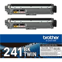 Brother TN-241BKTWIN cartuccia toner 2 pz Originale Nero 2500 pagine, Nero, 2 pz