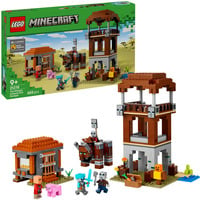 LEGO Minecraft 21278 L’Avamposto del Saccheggiatore e Predone, Giocattolo con Fortezza e Figura del Razziatore per Bambini 8+, Giochi di costruzione Giocattolo con Fortezza e Figura del Razziatore per Bambini 8+, Set da costruzione, 9 anno/i, Plastica, 665 pz, 1,02 kg
