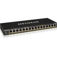 Netgear GS316P Non gestito Gigabit Ethernet (10/100/1000) Supporto Power over Ethernet (PoE) Nero, Interruttore Non gestito, Gigabit Ethernet (10/100/1000), Full duplex, Supporto Power over Ethernet (PoE), Montabile a parete