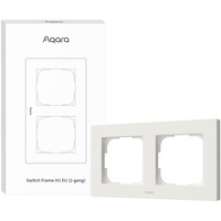 Aqara Cornice interruttore H2 EU (2-Gang), Telaio di montaggio bianco