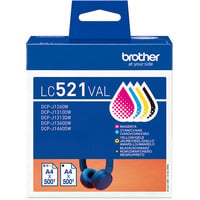 Brother Cartuccia d'inchiostro Valuepack LC-521VAL 