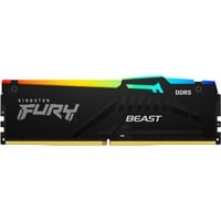 Kingston FURY FURY Beast 32 GB 5600 MT/s DDR5 CL36 DIMM RGB EXPO, Memoria Nero, 32 GB, 1 x 32 GB, DDR5, 288-pin DIMM