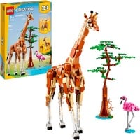 LEGO Creator 31150 3in1 Animali del Safari, Giocattolo Trasformabile da Giraffa in 2 Gazzelle o Leone , Giochi per Bambini 9+, Giochi di costruzione Giocattolo Trasformabile da Giraffa in 2 Gazzelle o Leone , Giochi per Bambini 9+, Set da costruzione, 9 anno/i, Plastica, 780 pz, 1 kg