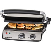 Rommelsbacher Griglia a contatto KG 2020, Come contattare con grill accaio/Nero