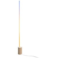 Philips Lampada da terra Signe gradient, Luce LED bianco/legno, Philips Hue White and Color ambiance Lampada da terra Signe gradient, Illuminazione intelligente a pavimento, Bluetooth/Zigbee, Bianco, LED, Alluminio, Legno, Lampadina/e non sostituibile/i
