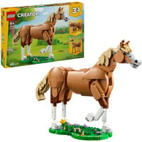 LEGO Creator 3in1 31166 Cavallo Meraviglioso, Giocattolo con Animale Trasformabile in Orso o in Cervo, Regalo per Bambini 9+, Giochi di costruzione Giocattolo con Animale Trasformabile in Orso o in Cervo, Regalo per Bambini 9+, Set da costruzione, 9 anno/i, Plastica, 685 pz, 971 g